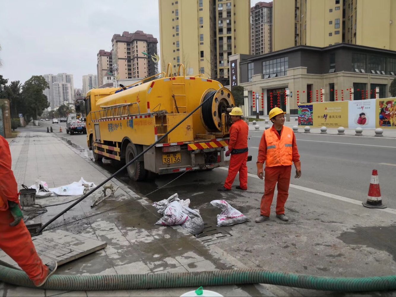 溆浦排污管道清淤-管道清洗